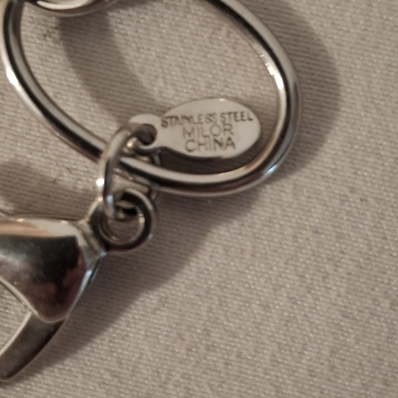 Milor Stainless Steel Flat Double Oval And Circle Chain Women's Necklace - Picture 2 of 6